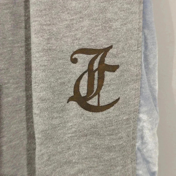 Juicy Couture Sweatpants Joggers Gray, Velvet Racer Stripe size Small‎ - Picture 3 of 12